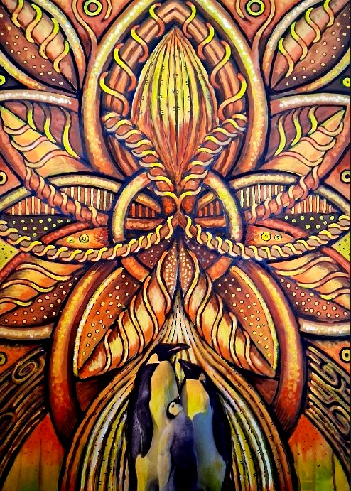 Home Pinguine unter der Zwiebelblume